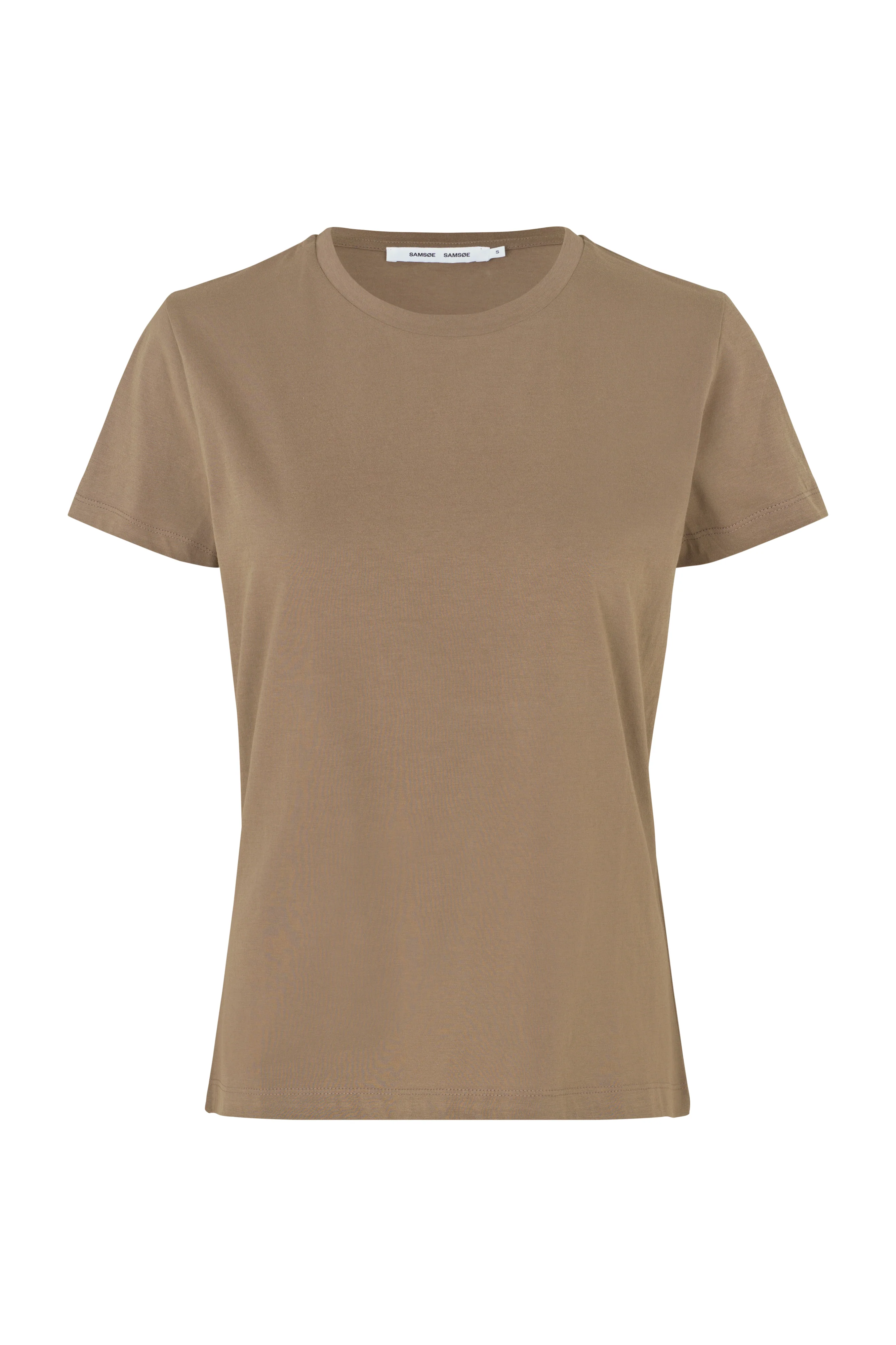 Samsøe Samsøe  Solly Solid t-shirt - Chocolate Chip