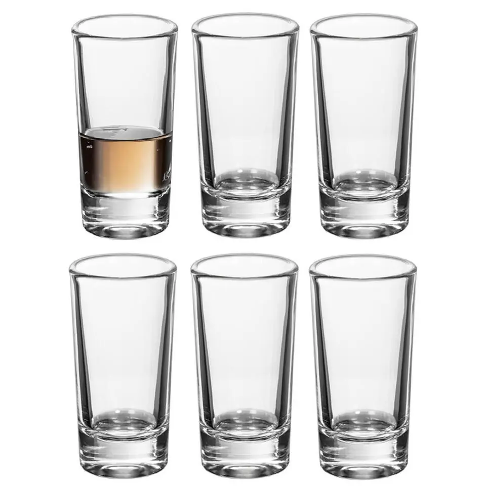 Alessandro Shotglaasjes Alto - 6 stuks - glas - 40 ml