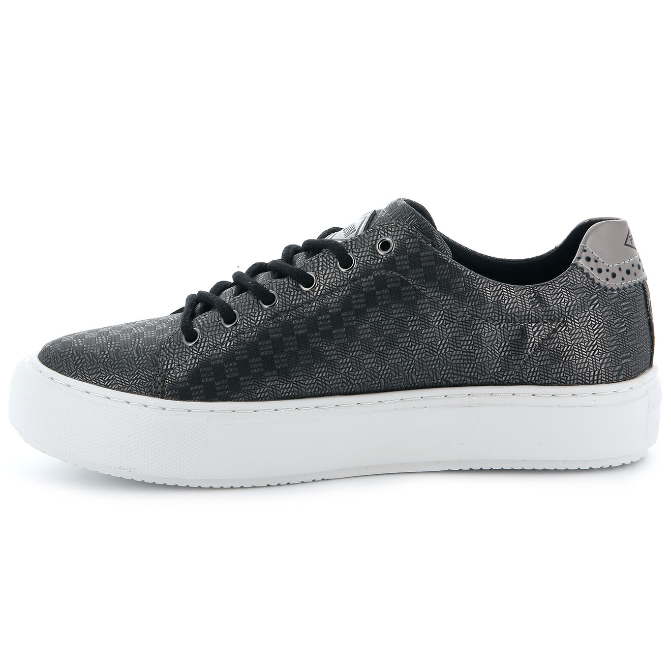 Palladium Baskets basses Maroua petite plateforme noir/argenté