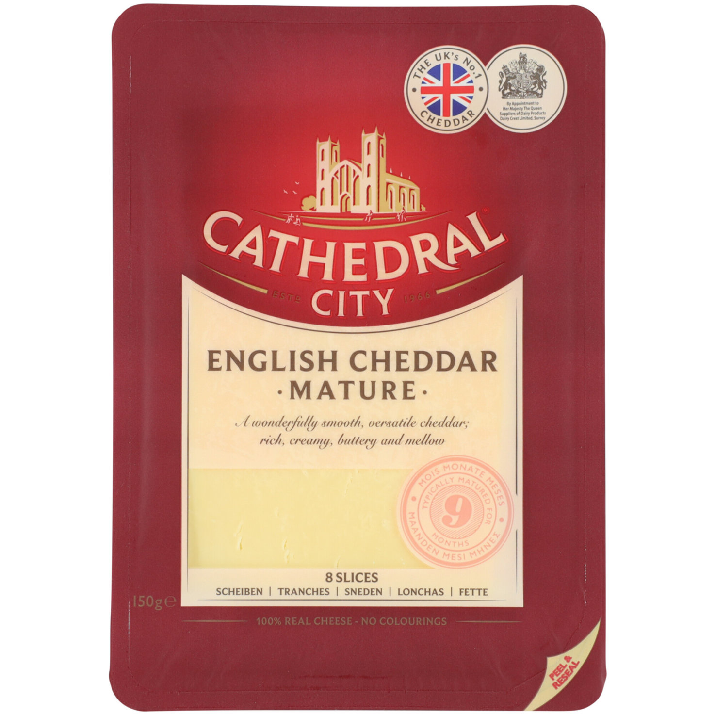 Cathedral City Cheddar Käsescheiben 8 Stück