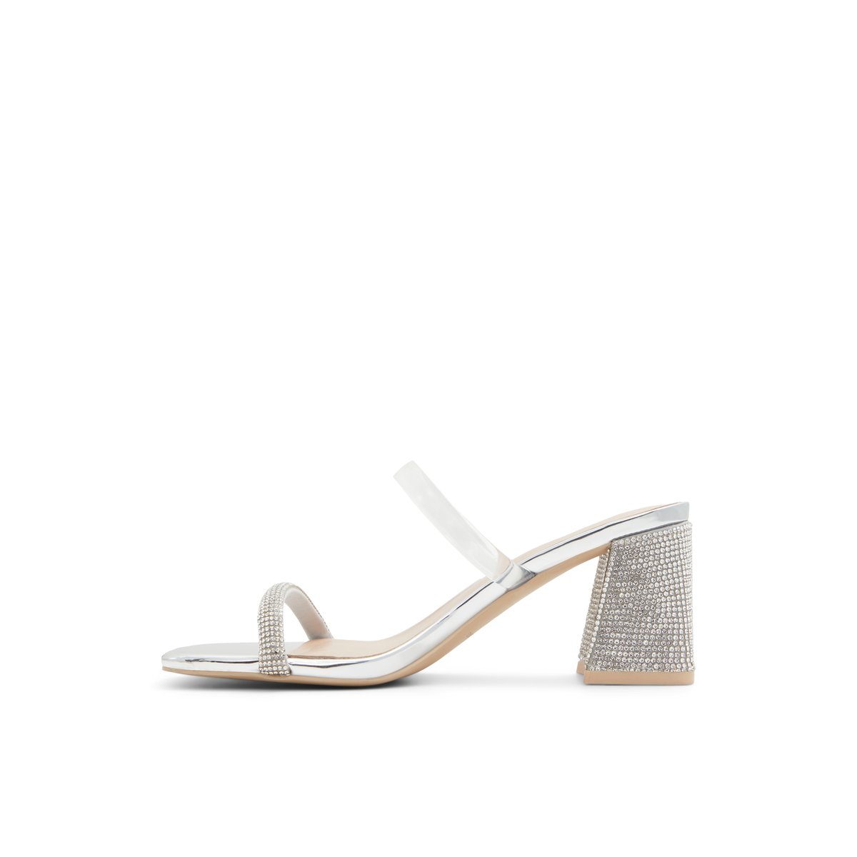 CALL IT SPRING-Kaiaa-l-Mules Sandales - Talon Bloc - Argent