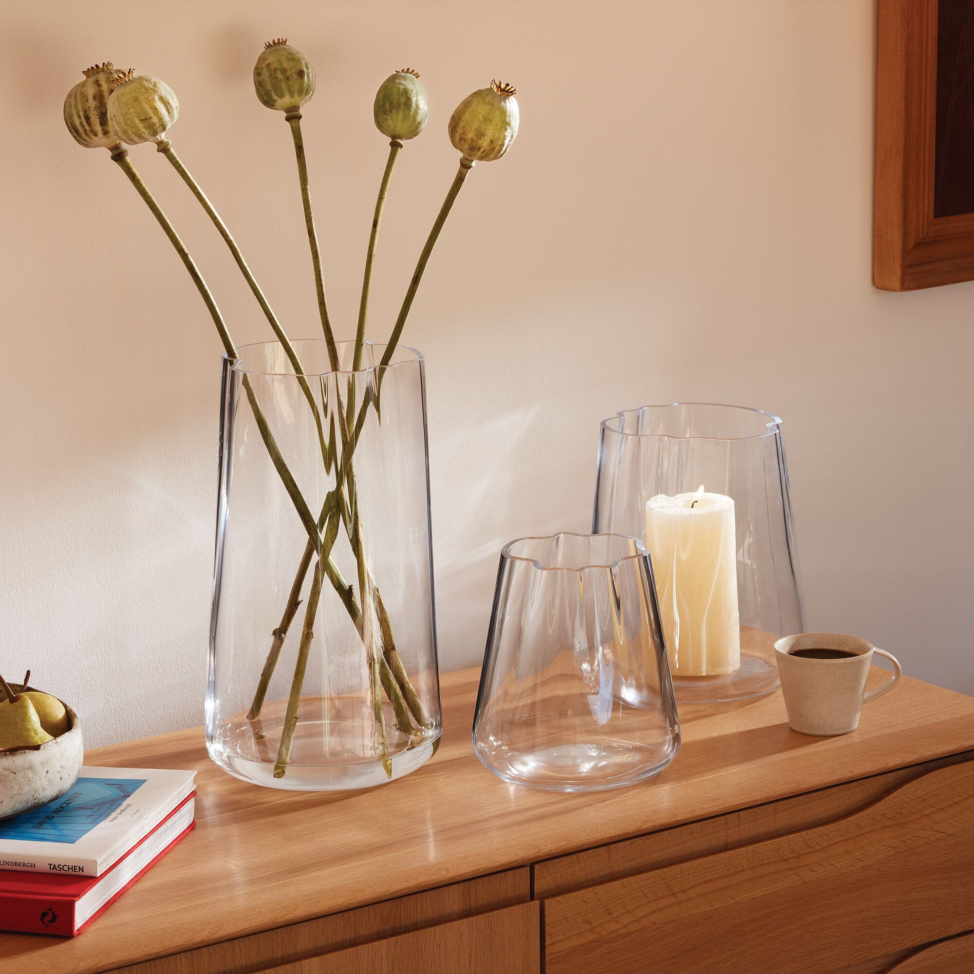 Lagoon Vase H24cm klar - Transparent / H: 35.0 cm