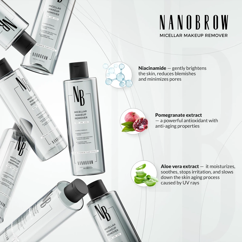 Nanobrow Micellar Makeup Remover 200 ml