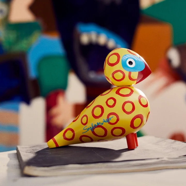 Kay Bojesen - Singvogel Flora, Year Bird 2024, pink