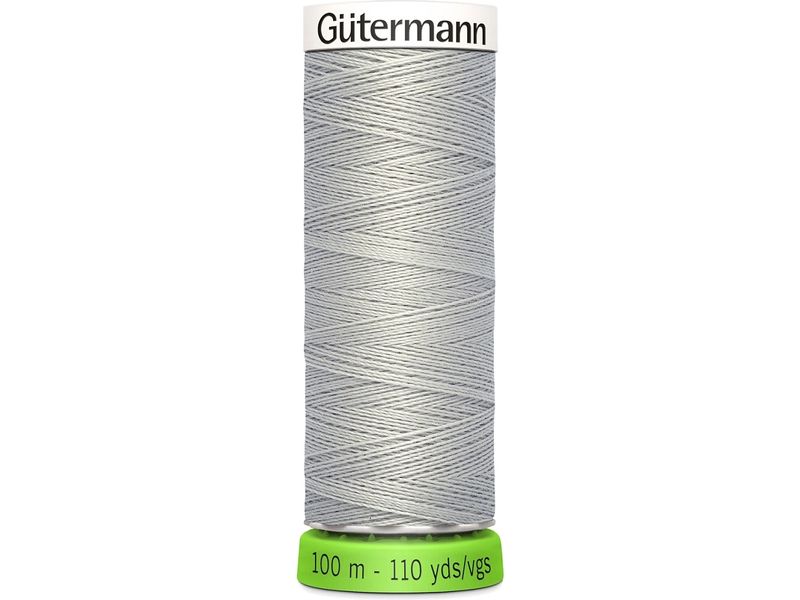 Gütermann Näh- und Stickgarn Allesnäher rPET 100 m Hellgrau Der Faden für jede Naht