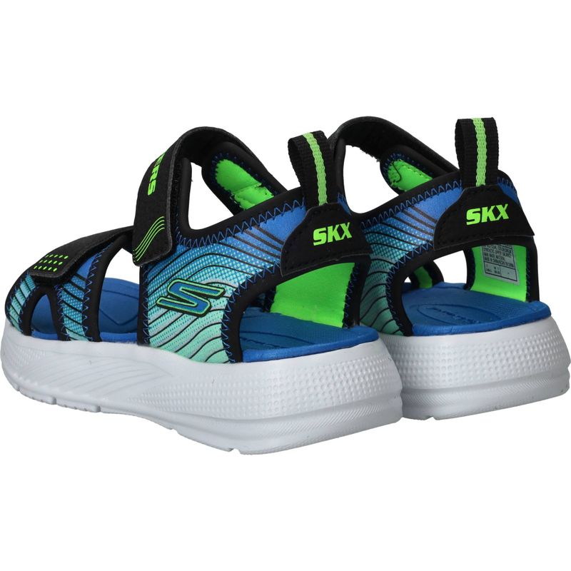 Skechers Microspeck-Splash Sneakers Blauw Jongens