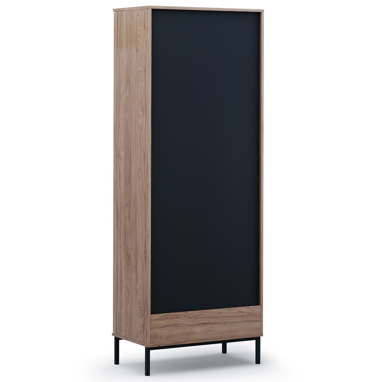 Cosmopolitan Design Vitrine Query brun - 70x41x190 cm