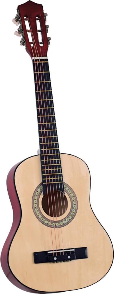 Boogie Bee Holzgitarre mit 6 Saiten, 75 cm