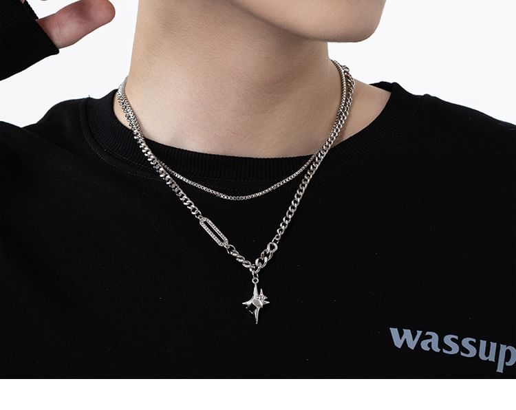 BABLIBU - Gelaagde kruisketting