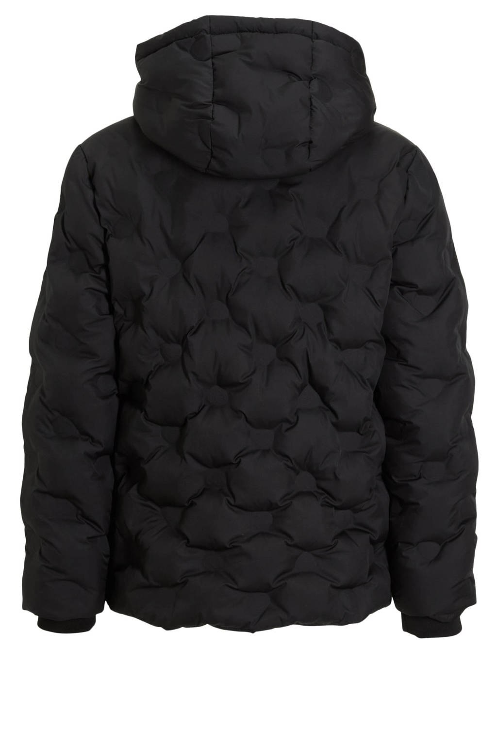 Coolcat Puffer Winterjas Jennifer met 3D Hartjes Zwart