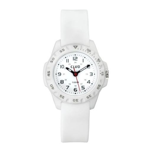 Club A47122H0A Børneur, White, 35 mm