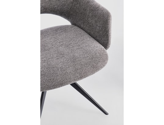 CONCEPT1 - Chaise Vivian grey pivotante