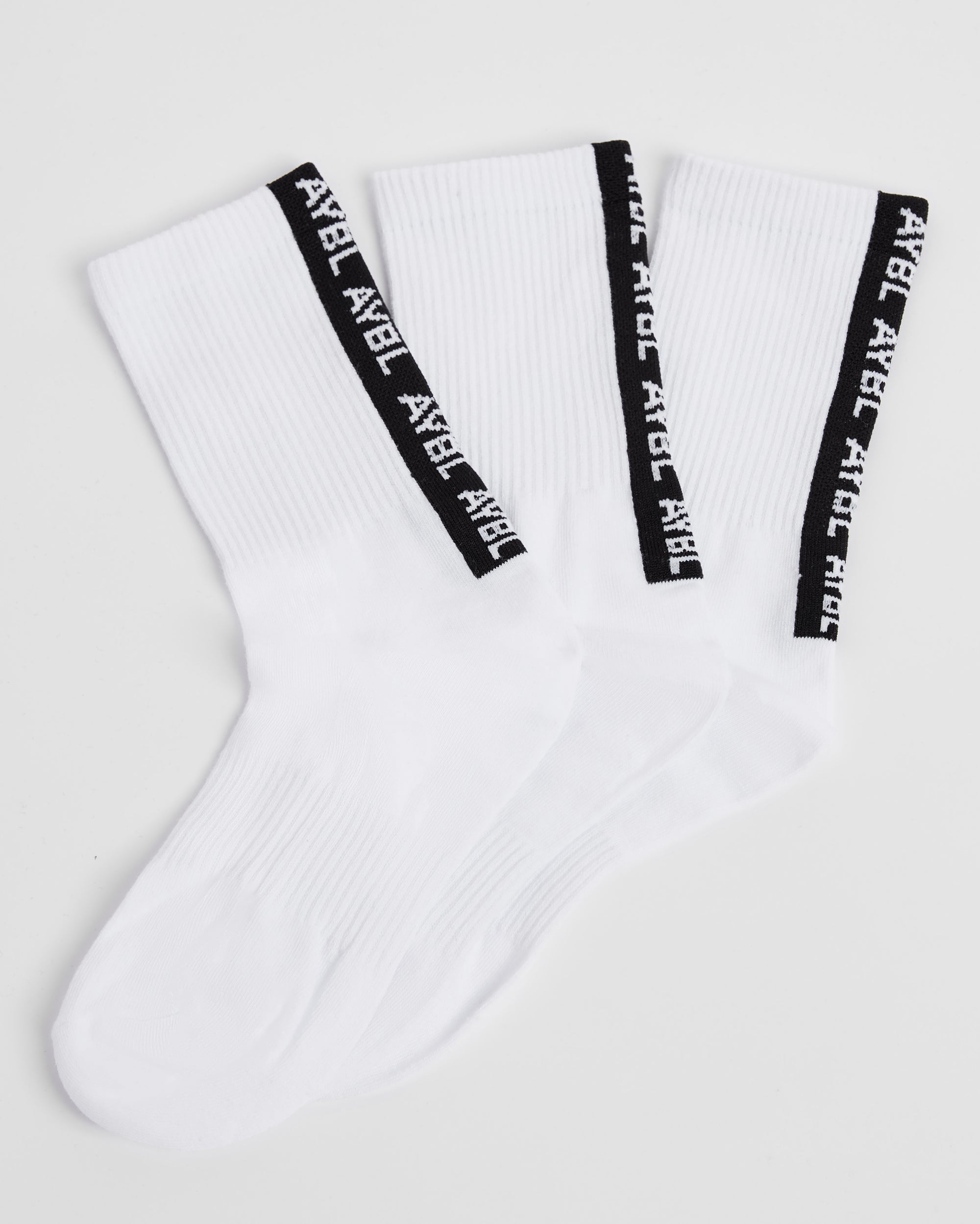 Everyday Back Stripe Crew Socks (3 Pack)