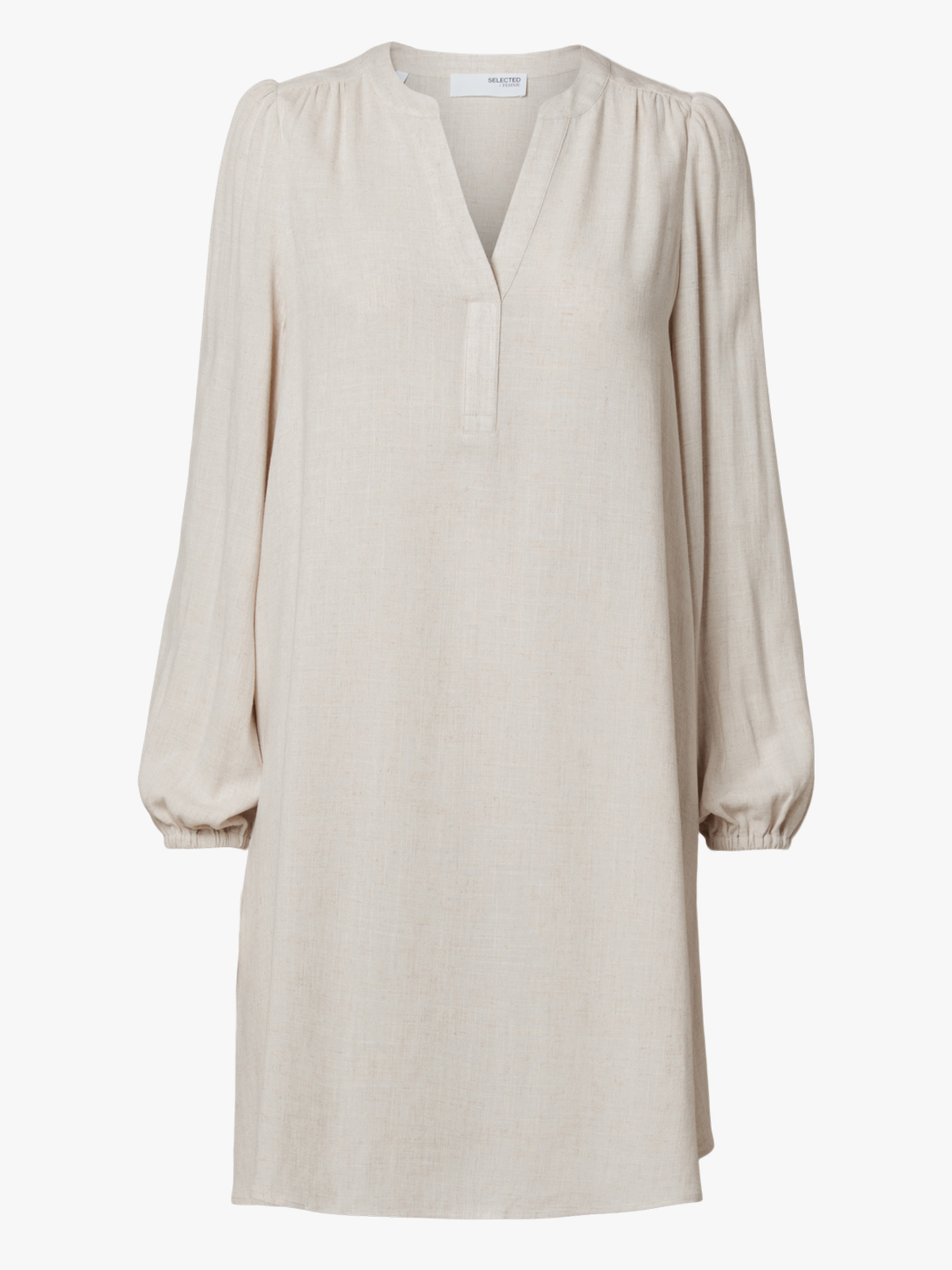Viva Long Sleeve Short V-Neck Dress