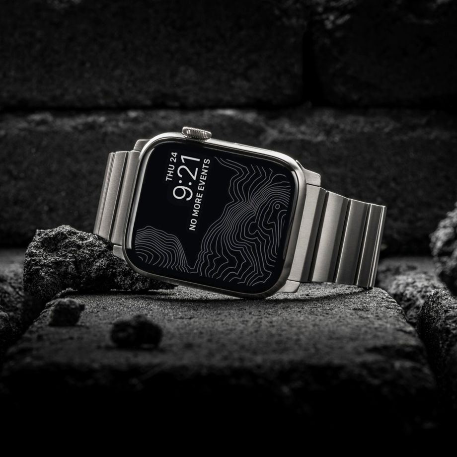 Apple Watch (49/46/45/44 mm) Titan Armband Titanium Band (NM1A4HSXT0) - Silber