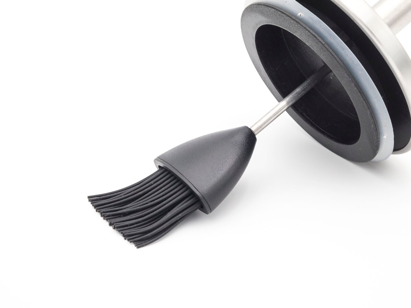 Allgrill Grillpinsel-Set aus Edelstahl/Silikon Ø 10 x 23 cm für perfektes Marinieren am Grill