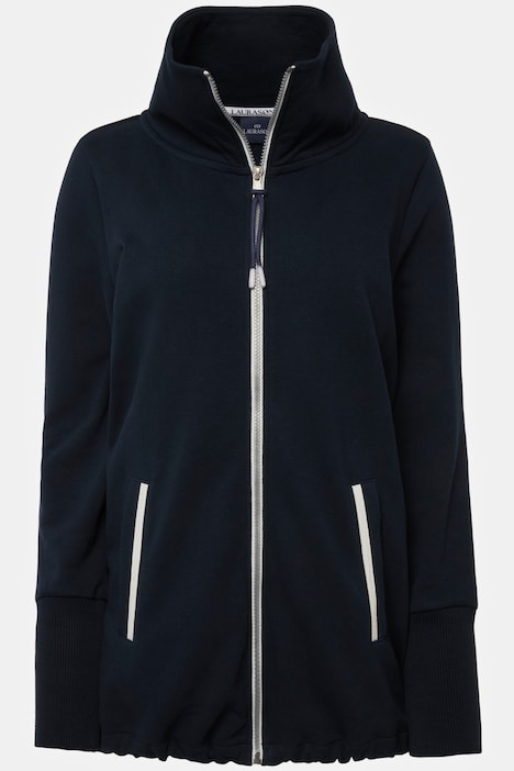 Sweatjacke, Laurason-Stehkragen