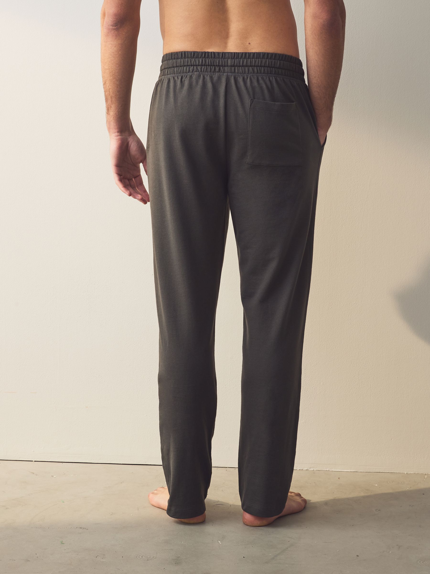 Grijs - Open zoom - Lichtgewicht 100% katoenen joggingbroeken verpakking van 2
