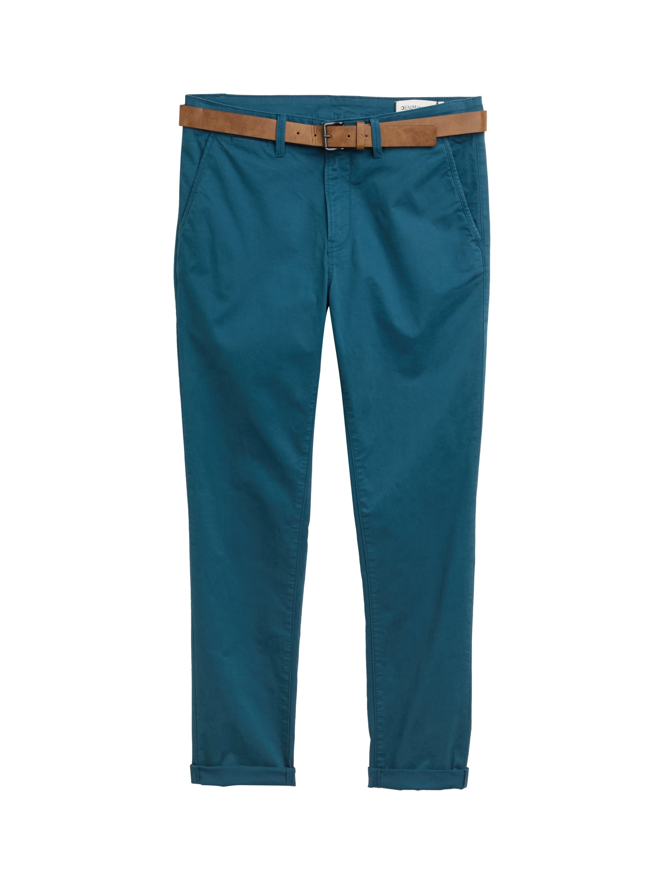 TOM TAILOR Denim Chinohose  mit Gürtel