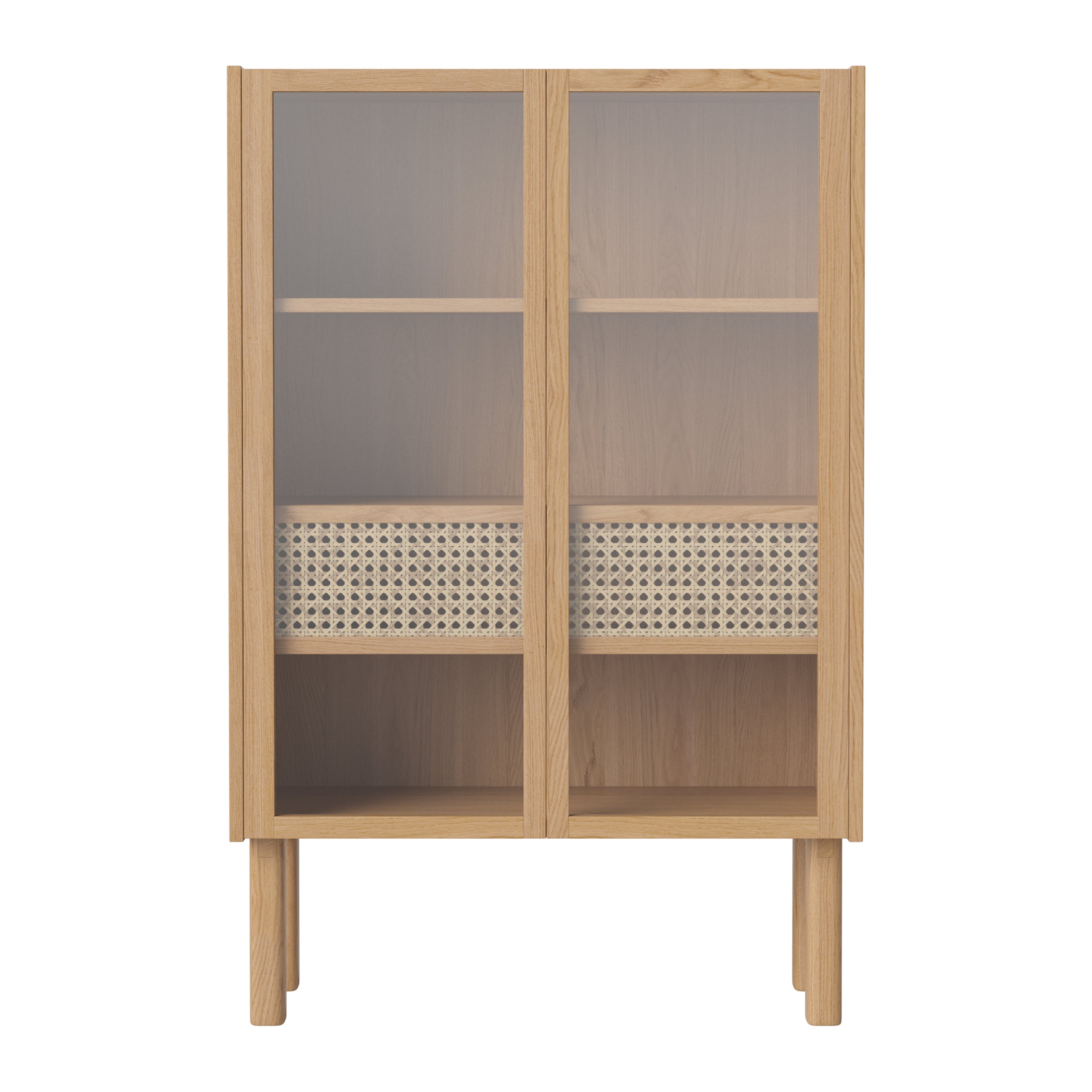 Bolia Cana Vitrinekast - Laag - Geolied Eiken