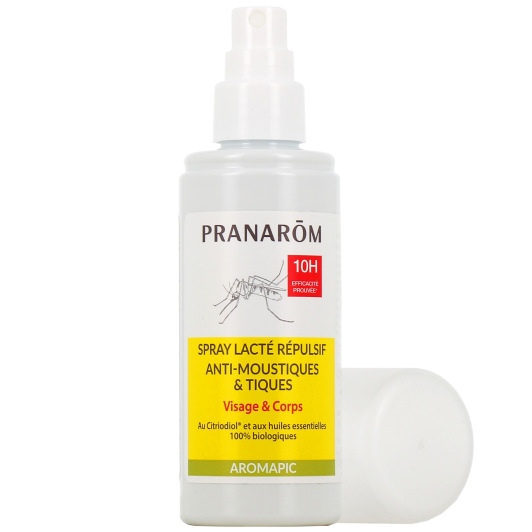 Pranarôm Aromapic Spray Lacté Répulsif Anti-moustiques & Tiques