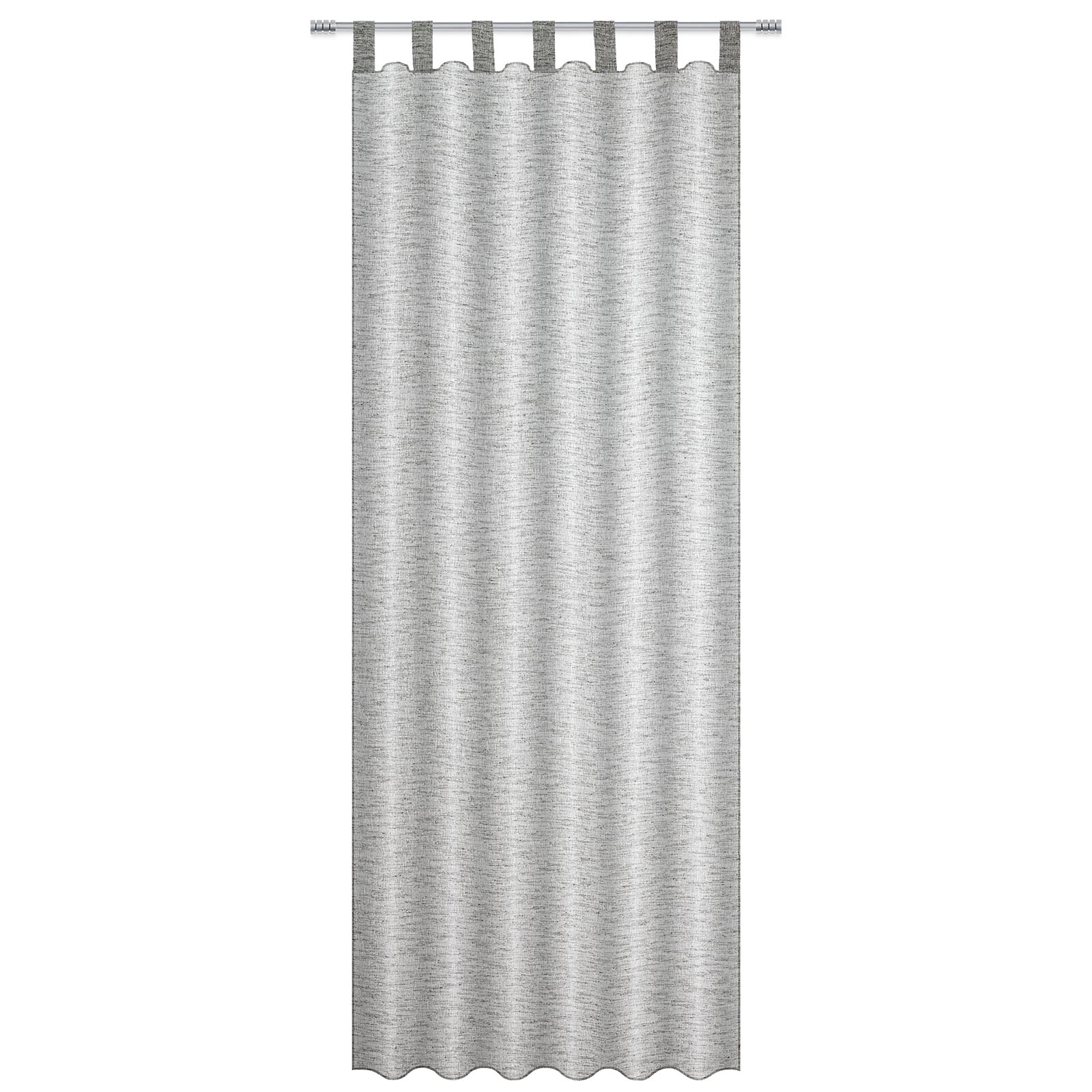 Schlaufenschal - dunkelgrau - gesäumt - 140x235 cm