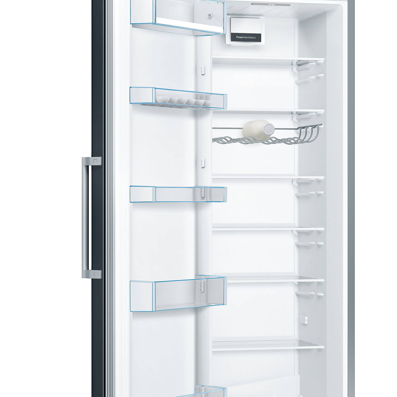 BOSCH Stand-Kühlschrank KSV36VBEP - schwarz - E