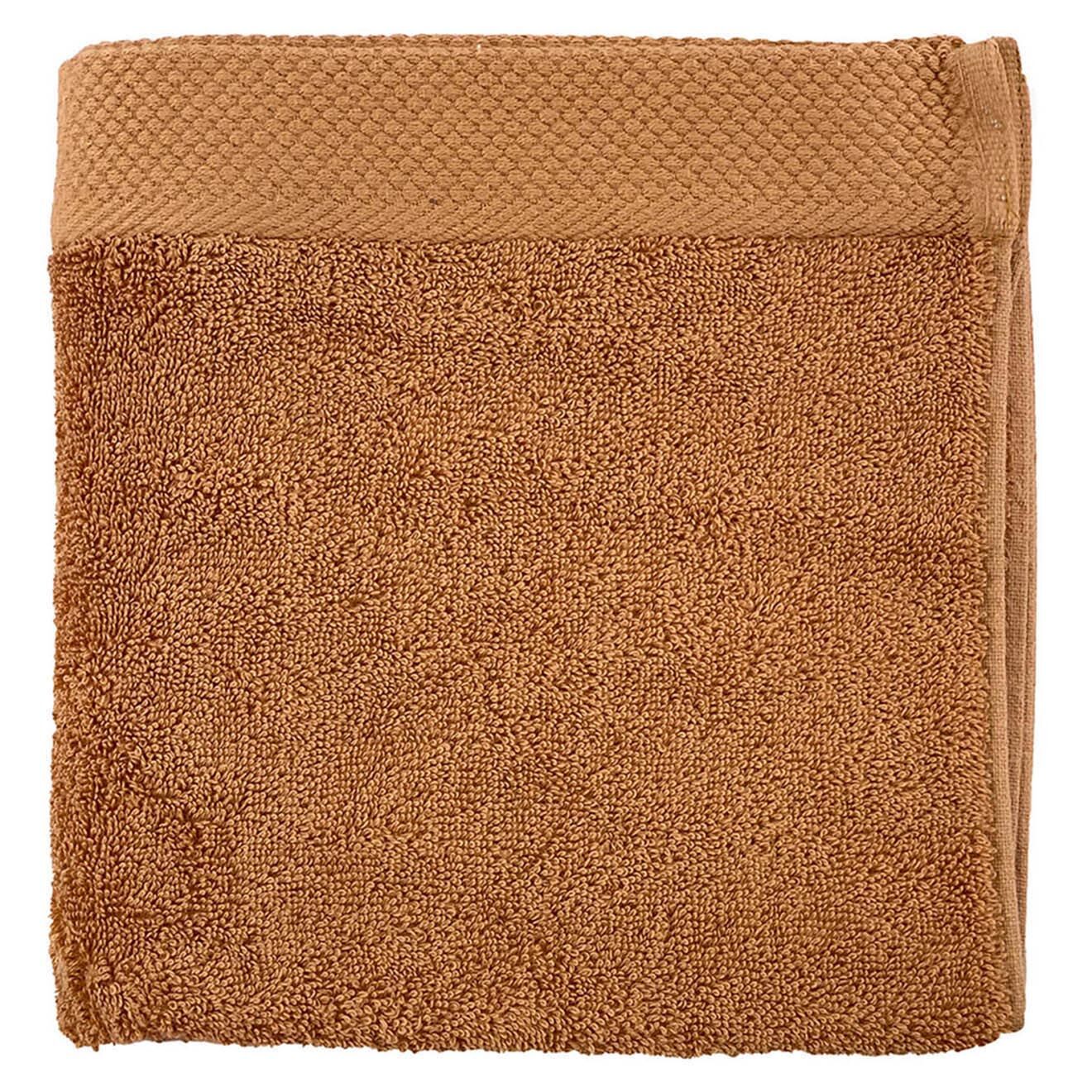 Soft by Perle de Coton Serviette de toilette camel - 50x100 cm