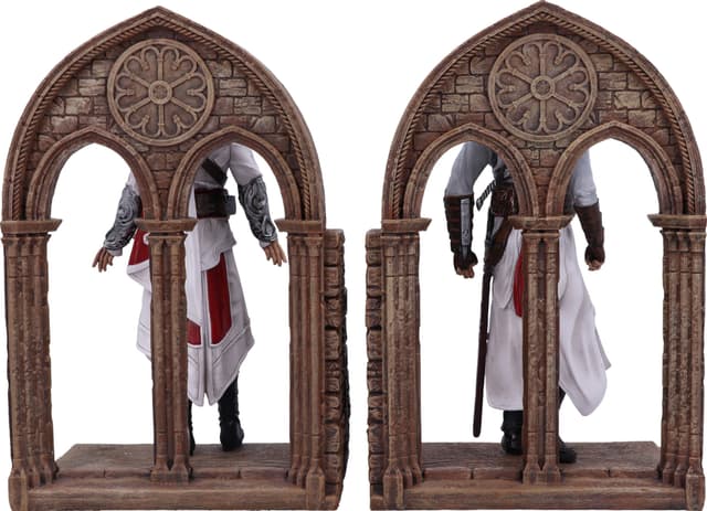 Nemesis Now Assassin's Creed bogstøtter (Altair og Ezio)