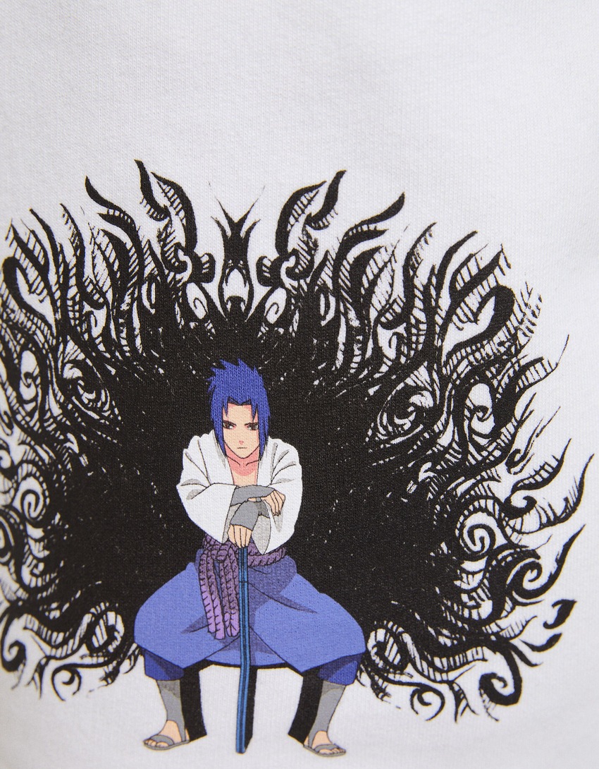 Bermuda de pelúcia com estampa do Naruto
