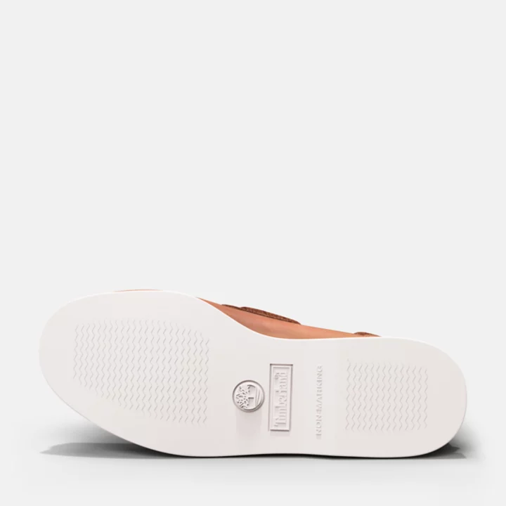 Chaussure bateau classique pour femme en marron clair
