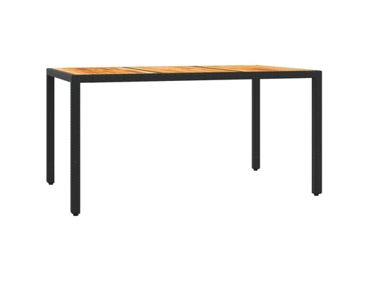 VIDAXL - Ensemble table et chaises Ensemble à manger de jardin coussins 7pcs noir résine tress...