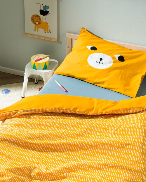 housse de couette enfant - 120x150 - coton doux - ours