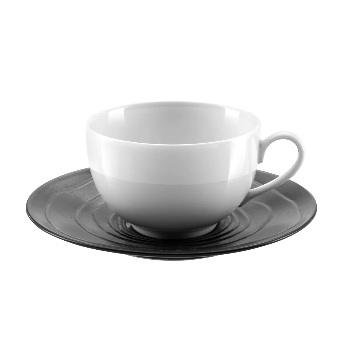 Escale Noir - Tasse et soucoupe café 11 cl (lot de 6) Médard de Noblat