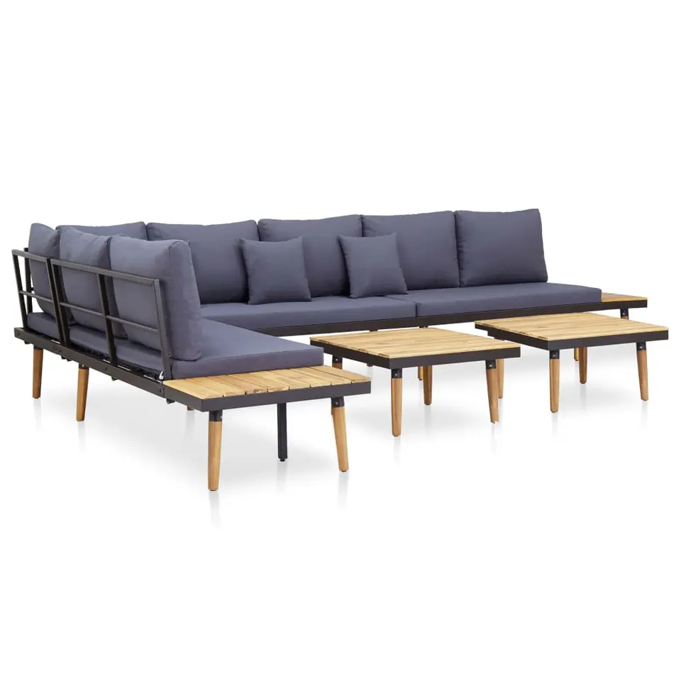 vidaXL - Loungeset - Bruin - Hout