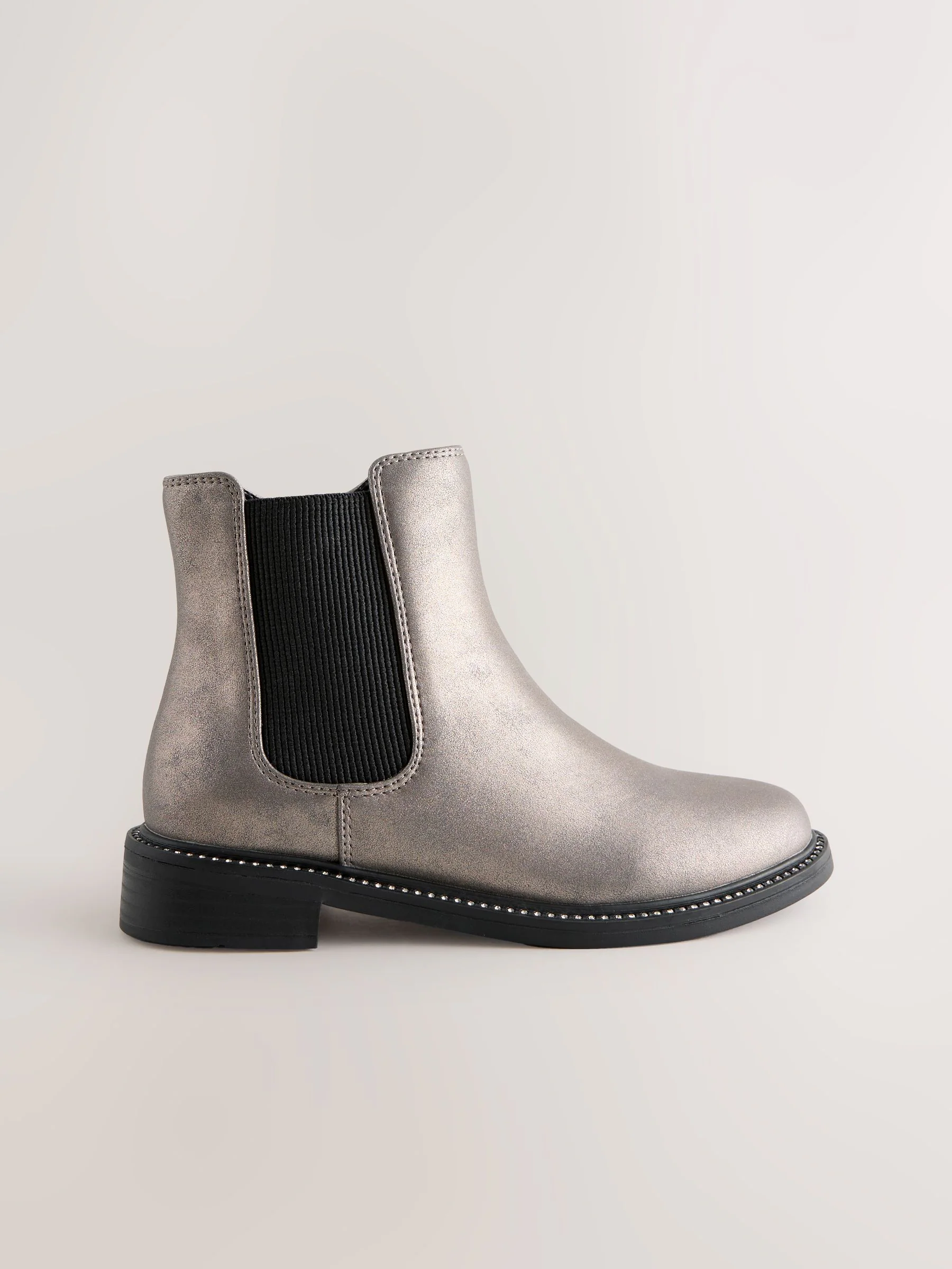 Tin-zilver - Chelsea Party Boots