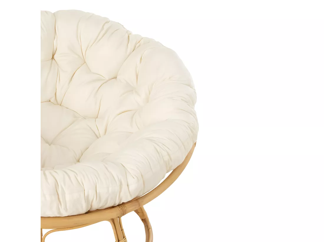 Fauteuil en Rotin & Coussin 