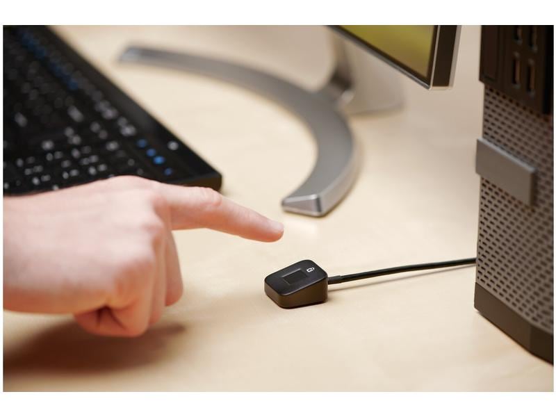 Kensington VeriMark Desktop Fingerprint Key USB-A, 1 Stück USB-Fingerabdruckscanner mit 1.2 m langen USB-Kabel