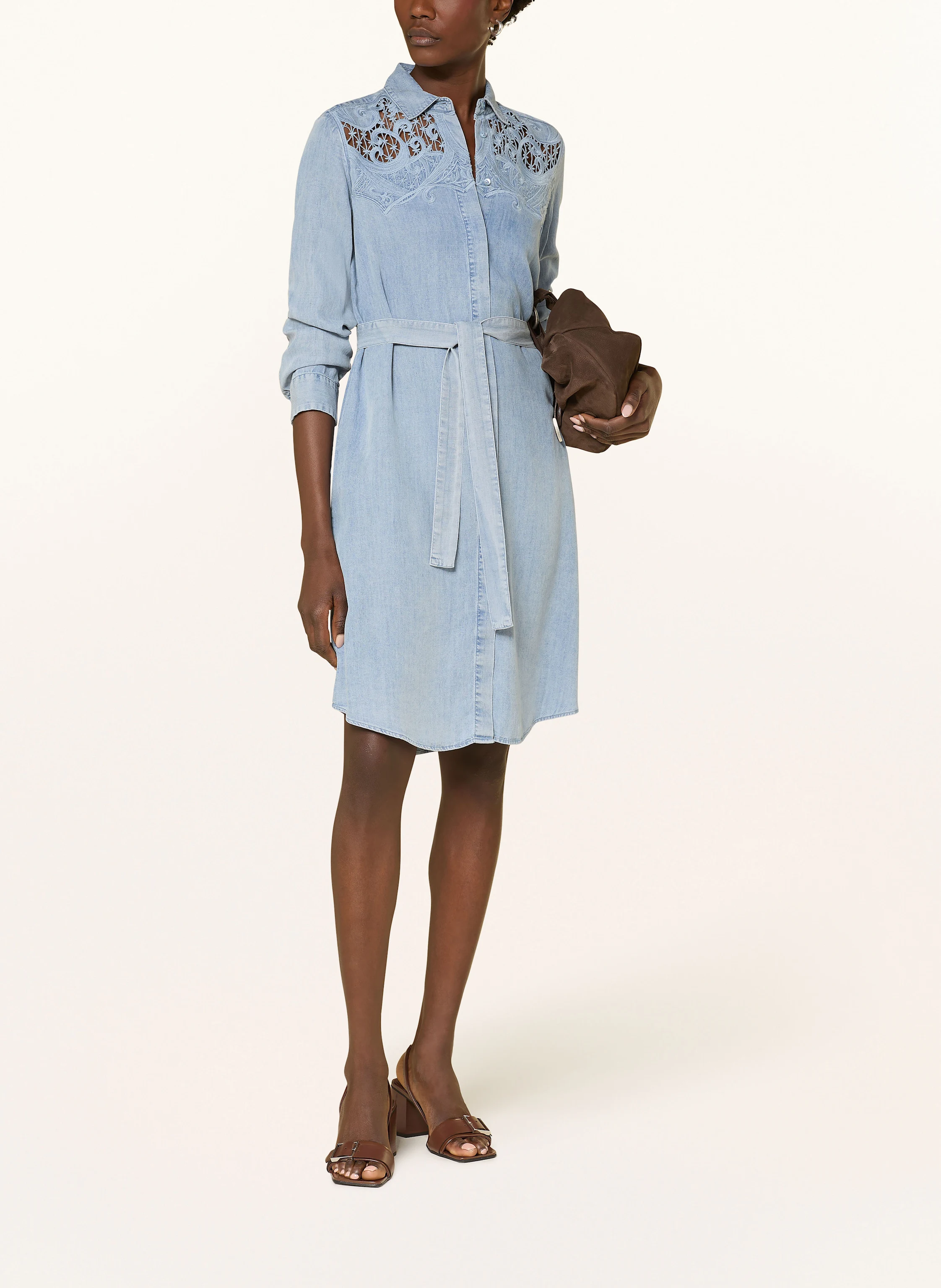 van Laack Hemdblusenkleid VL-KELLOUS-XX in Jeansoptik