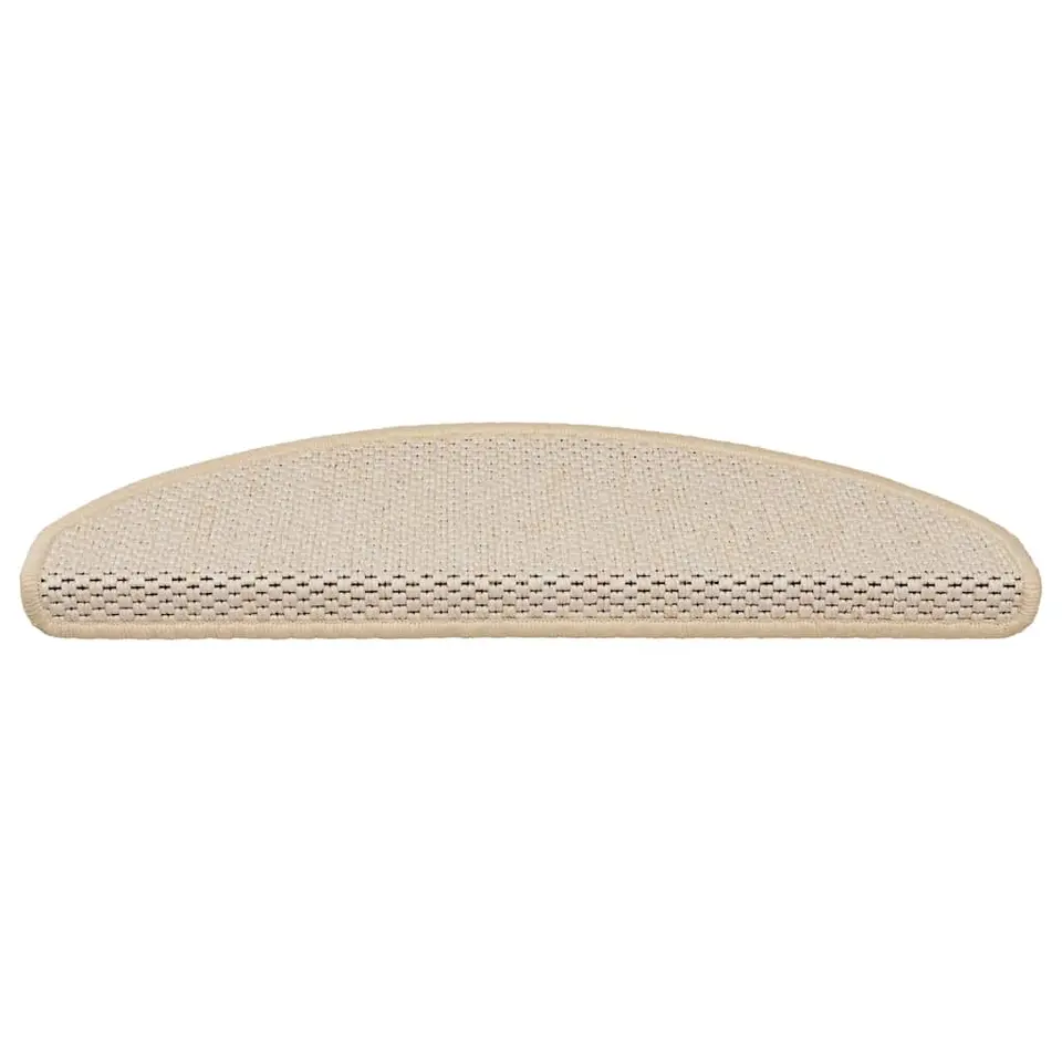 vidaXL - Trapmat - Crème - Stof - 65 x 21 x 4 cm - 15 stuks