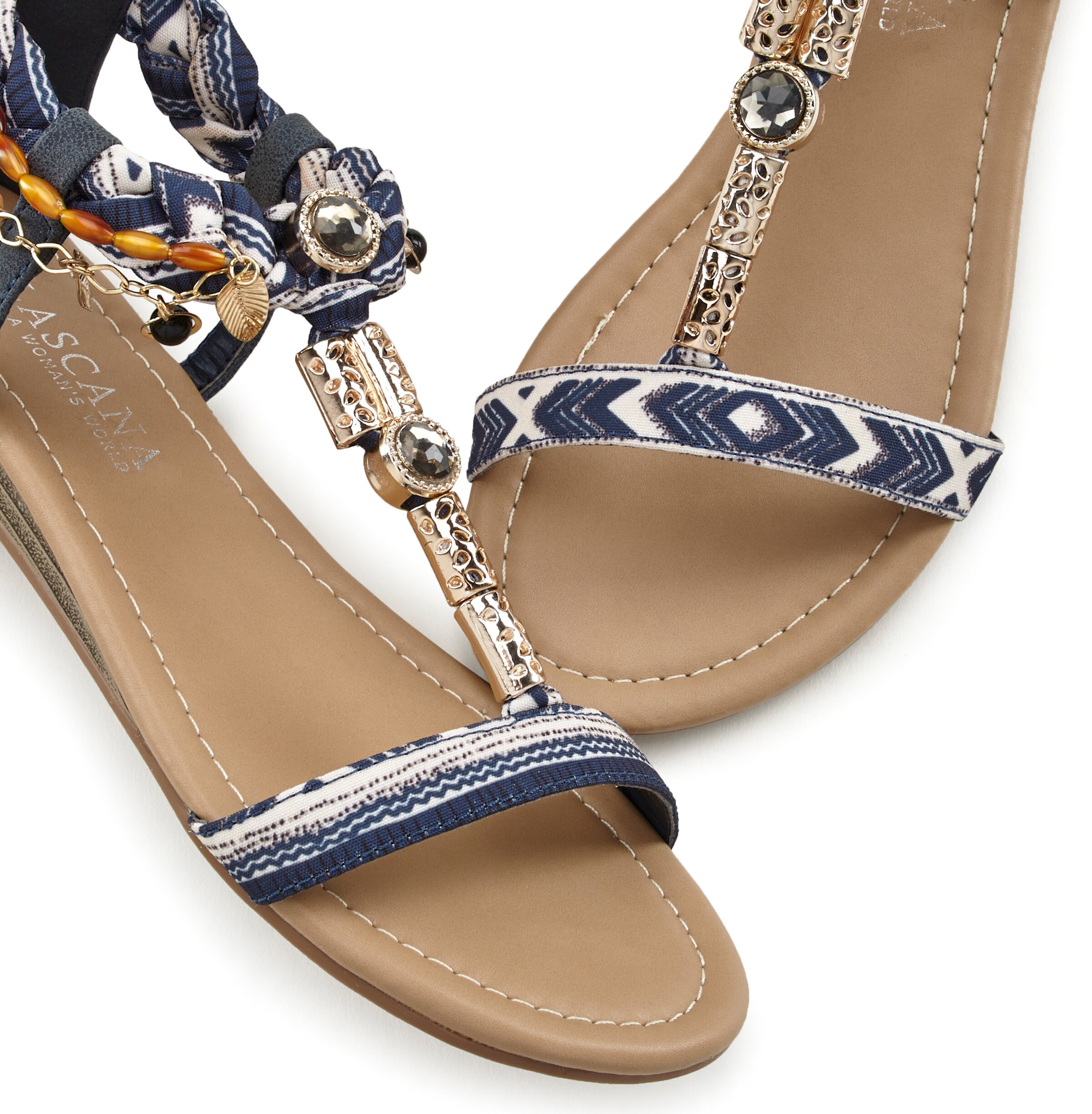 LASCANA Sandale in blau