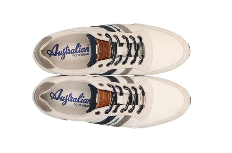 Australian Footwear Camaro leather White-Blue-Grey (B5A)