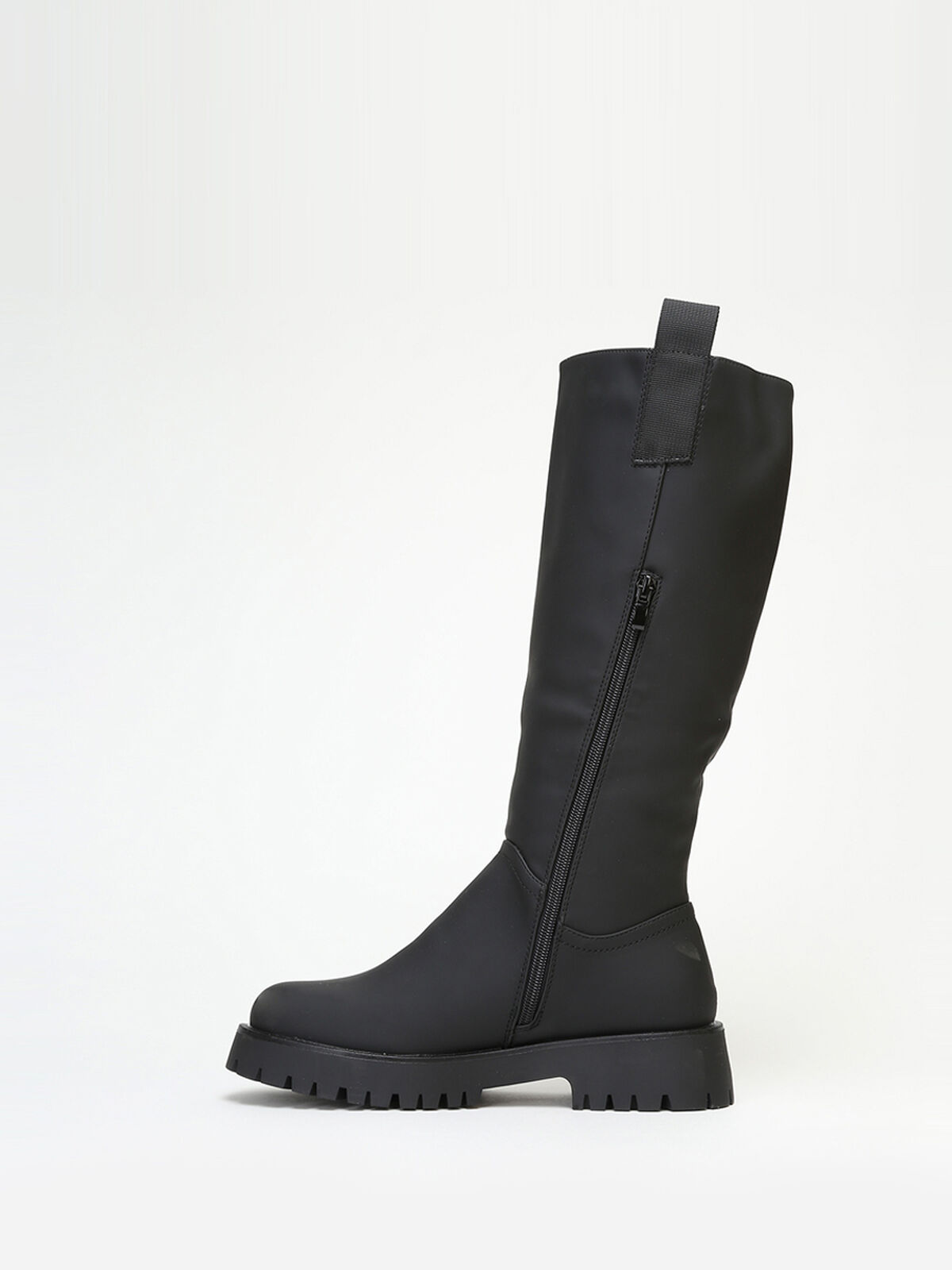 Bottes de pluie à plateforme crantée- Noir
