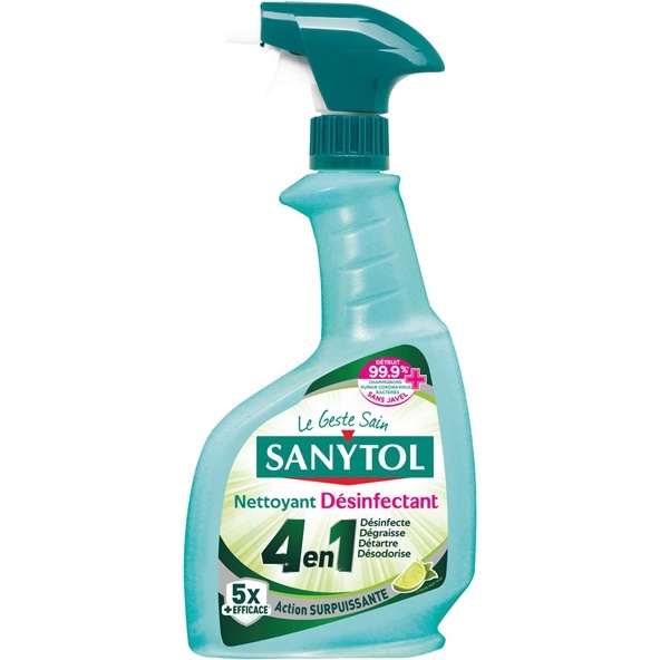 Nettoyant - désinfactant - multi-usages - 4 en 1 - spray 500 mL