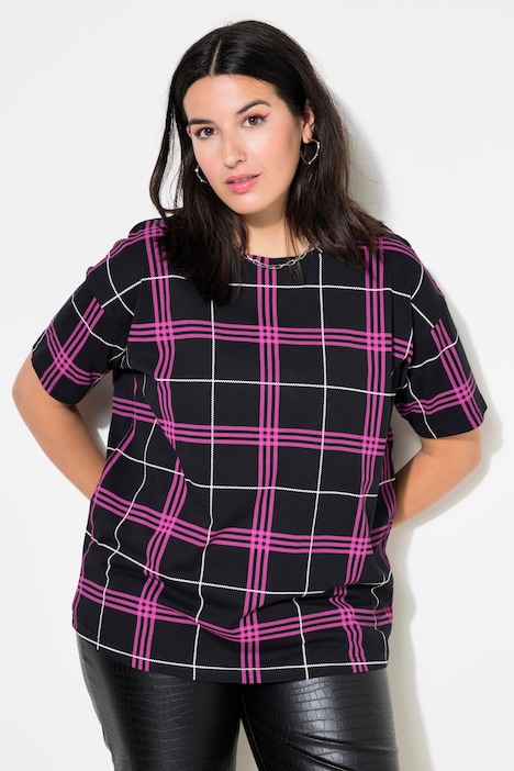 T-Shirt, oversized, Karo