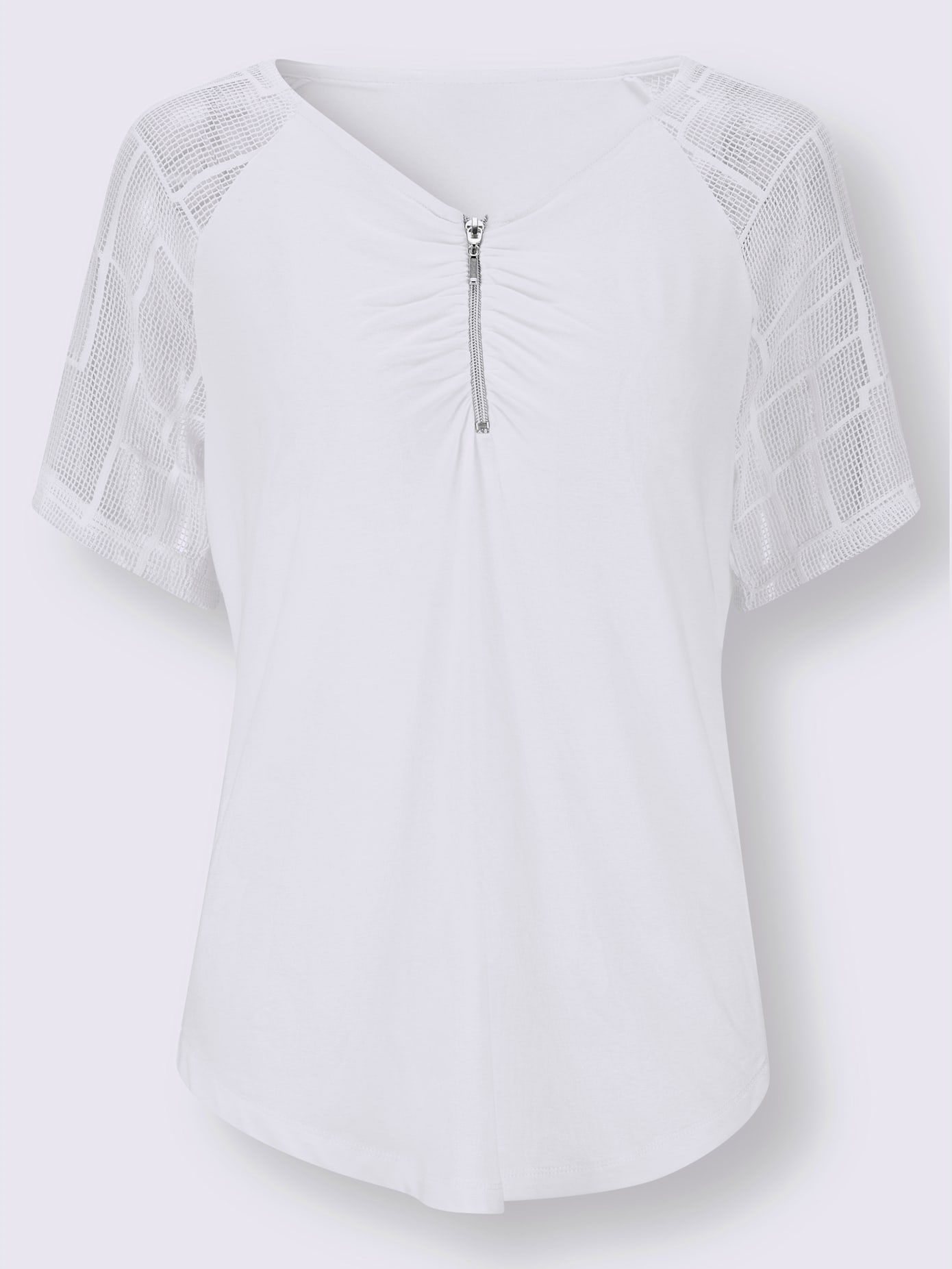 T-shirt en dentelle viscose