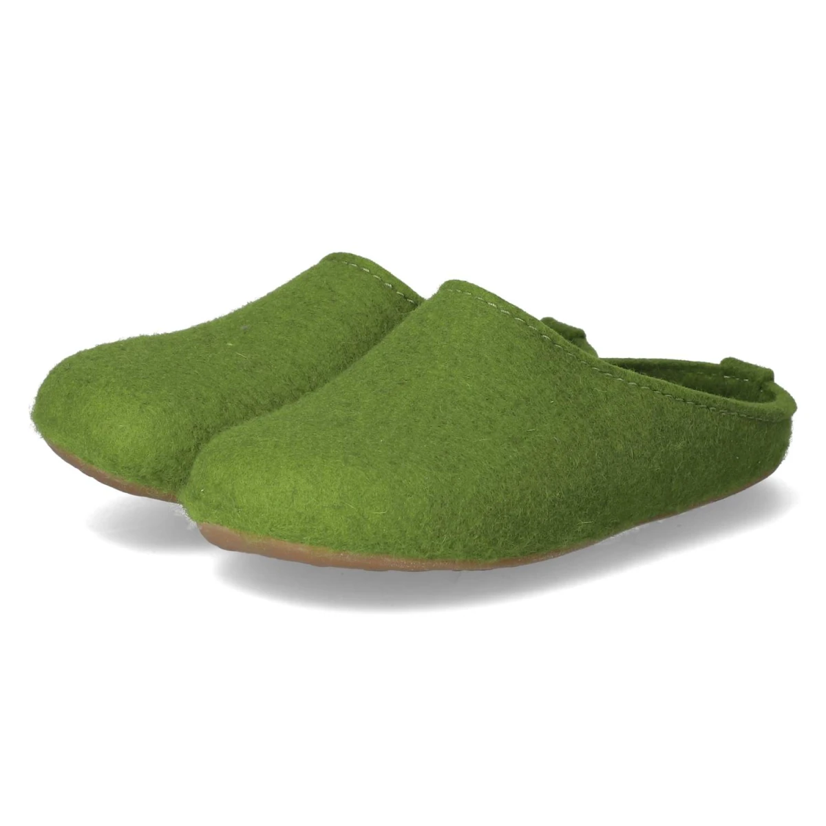 HaflingerPantoffeln EVEREST FUNDUS - grasgrün