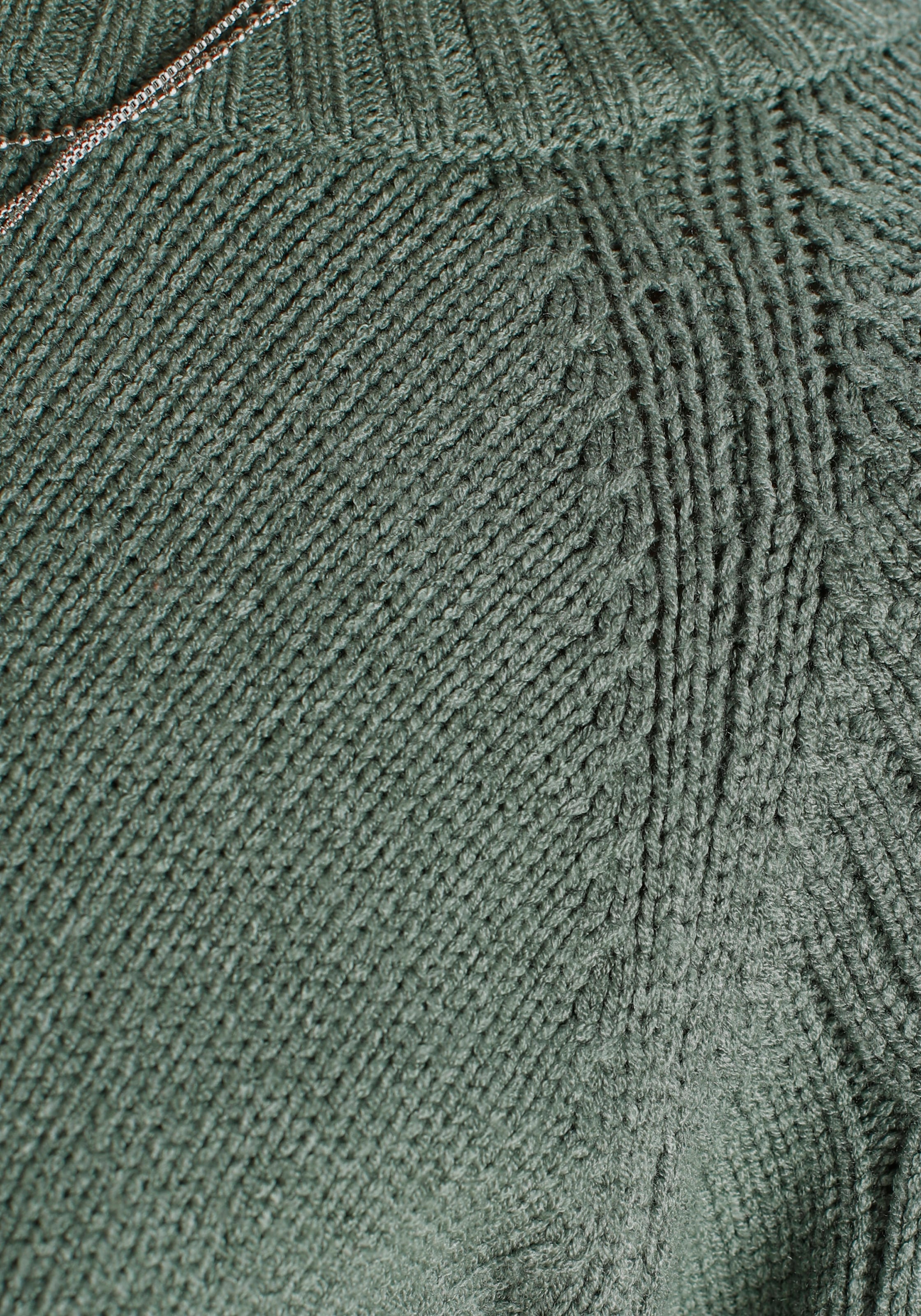 Tamaris Strickpullover , mit Rundhals-Ausschnitt und Zopfmuster