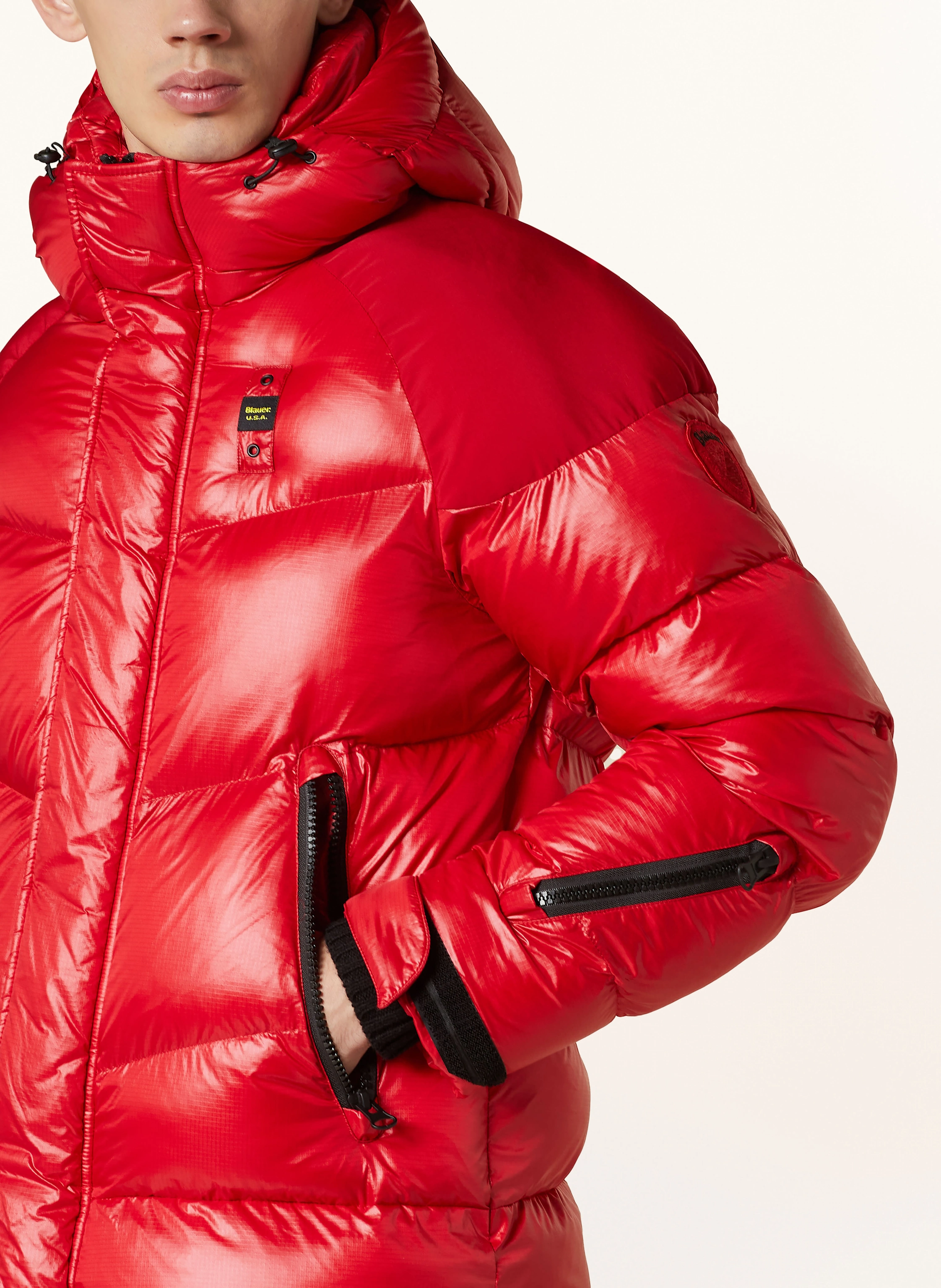 Blauer Steppjacke mit DUPONT™ SORONA®-Isolierung