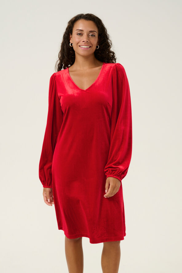 Cream CRPativa Dress Jester red